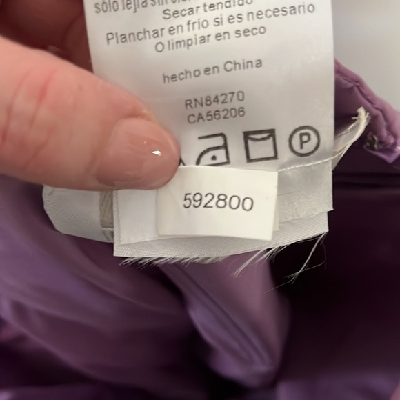 Davids Bridal Lavender Purple One Shoulder Flared Chiffon Midi Formal Dress - Picture 3 of 5